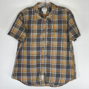 Vintage Abercrombie & Fitch Hook & Loop Short Sleeve Button Down Shirt Large